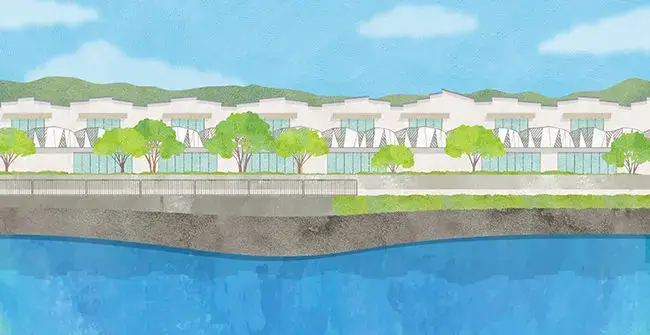 水面と光の変化に五感をゆだねる - 海の病棟 | 福岡県大牟田市 不知火病院(うつ病の治療・入院・カウンセリング)